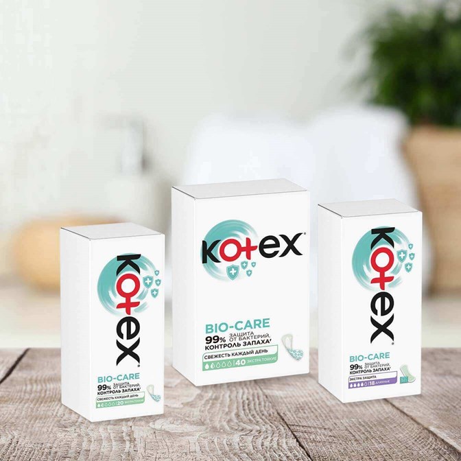 Ежедневки Kotex® Antibacterial